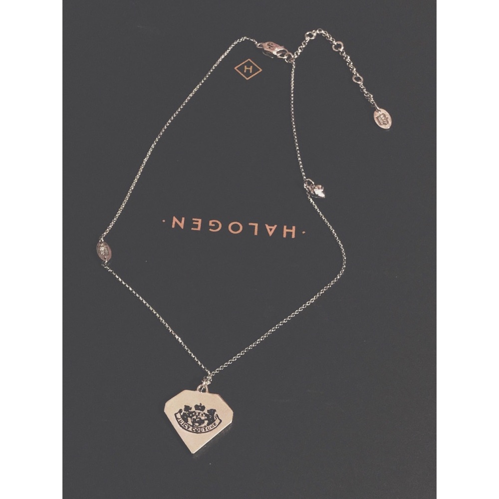 Juicy Couture Silver Heart Pendant Necklace